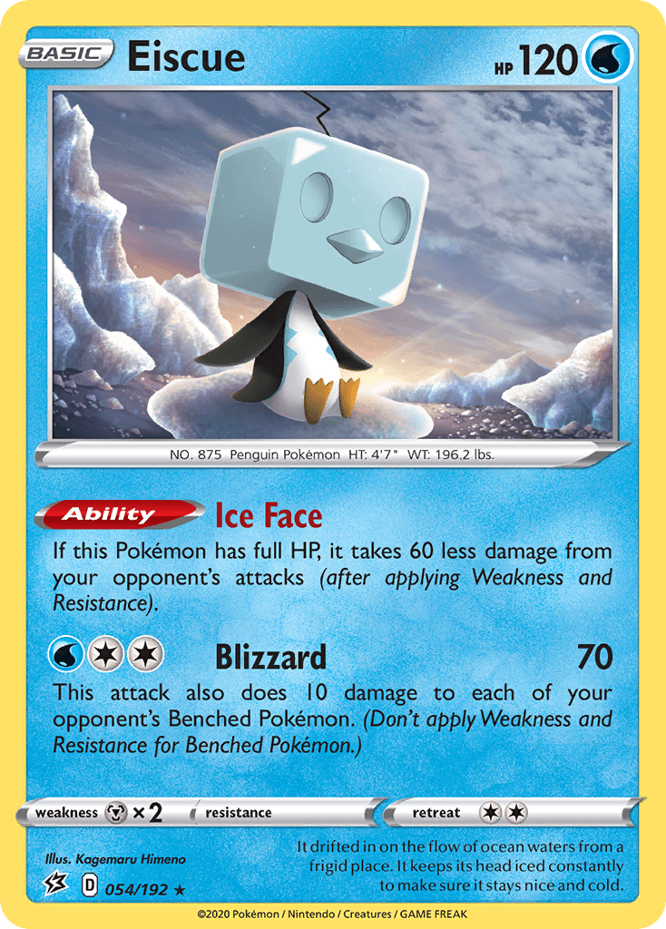 Eiscue, kortbilde fra pokemontcg.io
