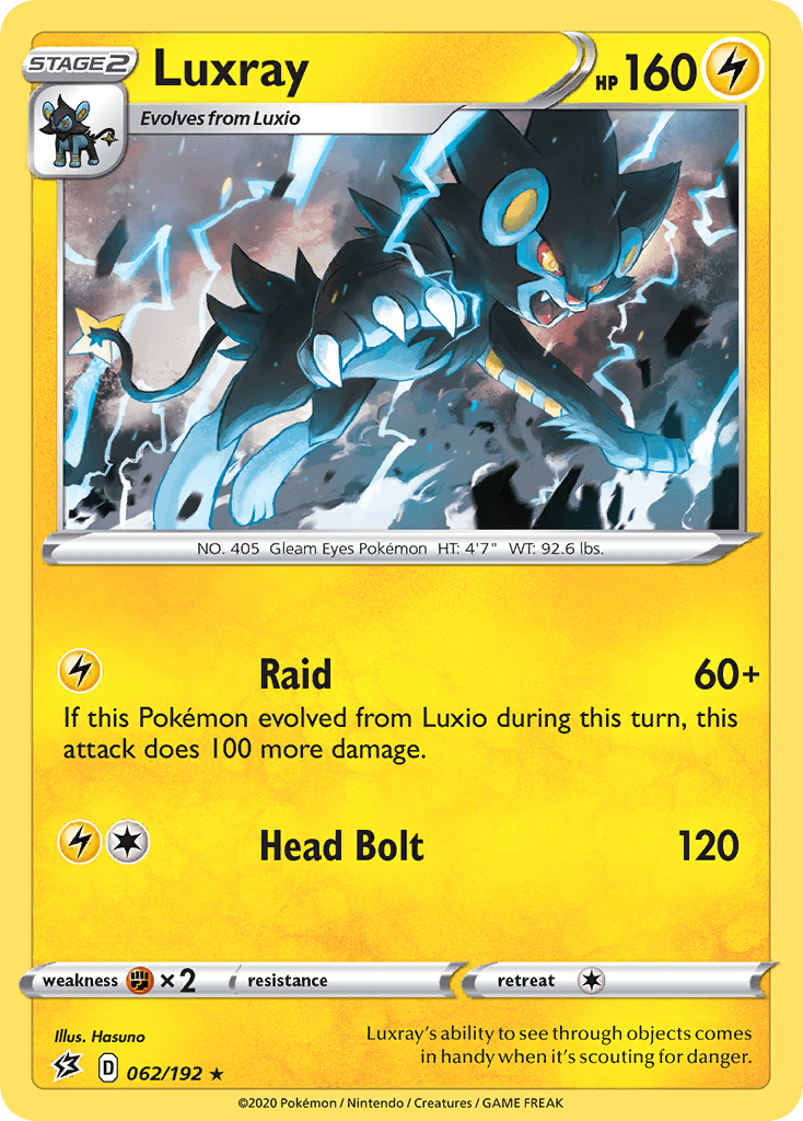 Luxray, kortbilde fra pokemontcg.io