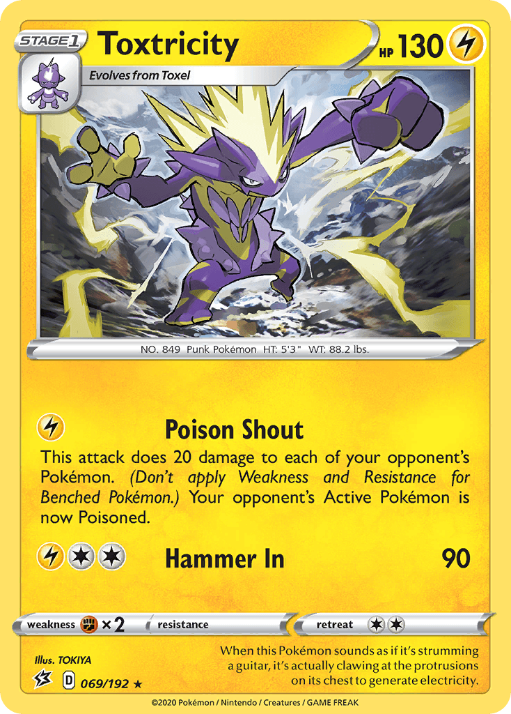 Toxtricity, kortbilde fra pokemontcg.io