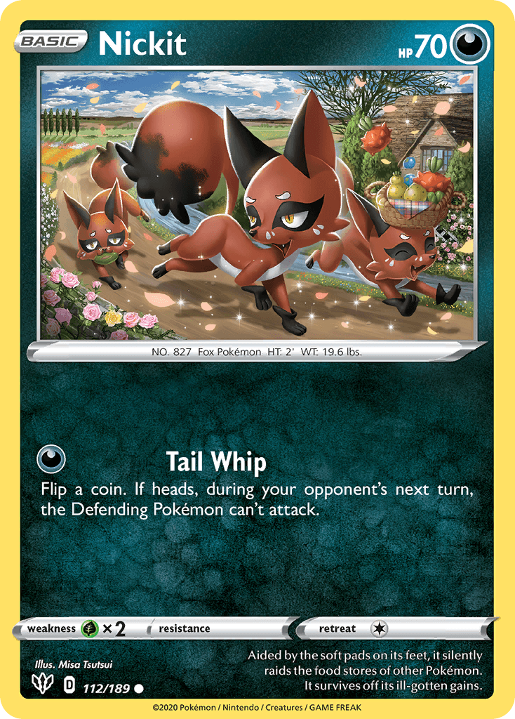 Nickit, kortbilde fra pokemontcg.io