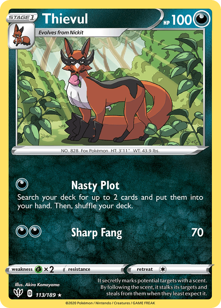 Thievul, kortbilde fra pokemontcg.io