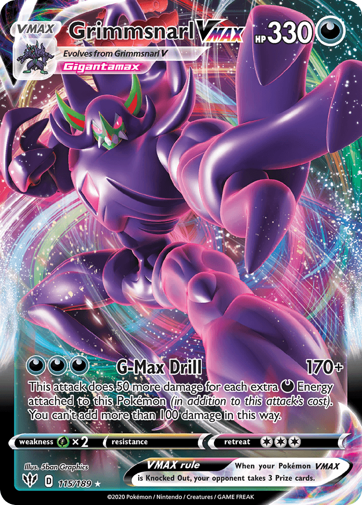 Grimmsnarl VMAX, kortbilde fra pokemontcg.io