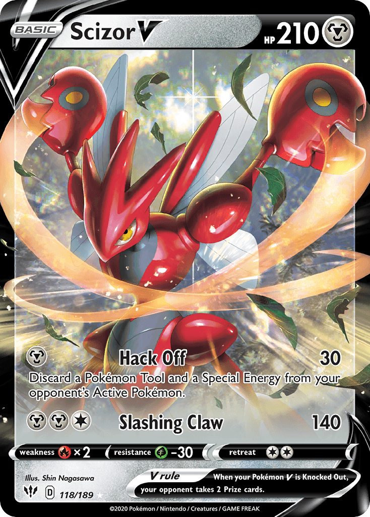 Scizor V, kortbilde fra pokemontcg.io