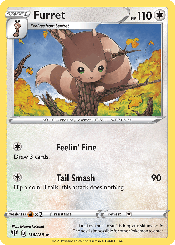 Furret, kortbilde fra pokemontcg.io