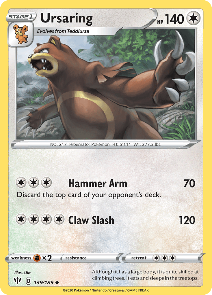 Ursaring, kortbilde fra pokemontcg.io