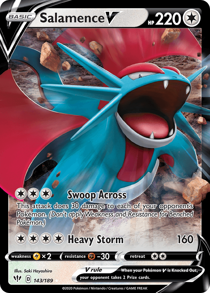 Salamence V, kortbilde fra pokemontcg.io