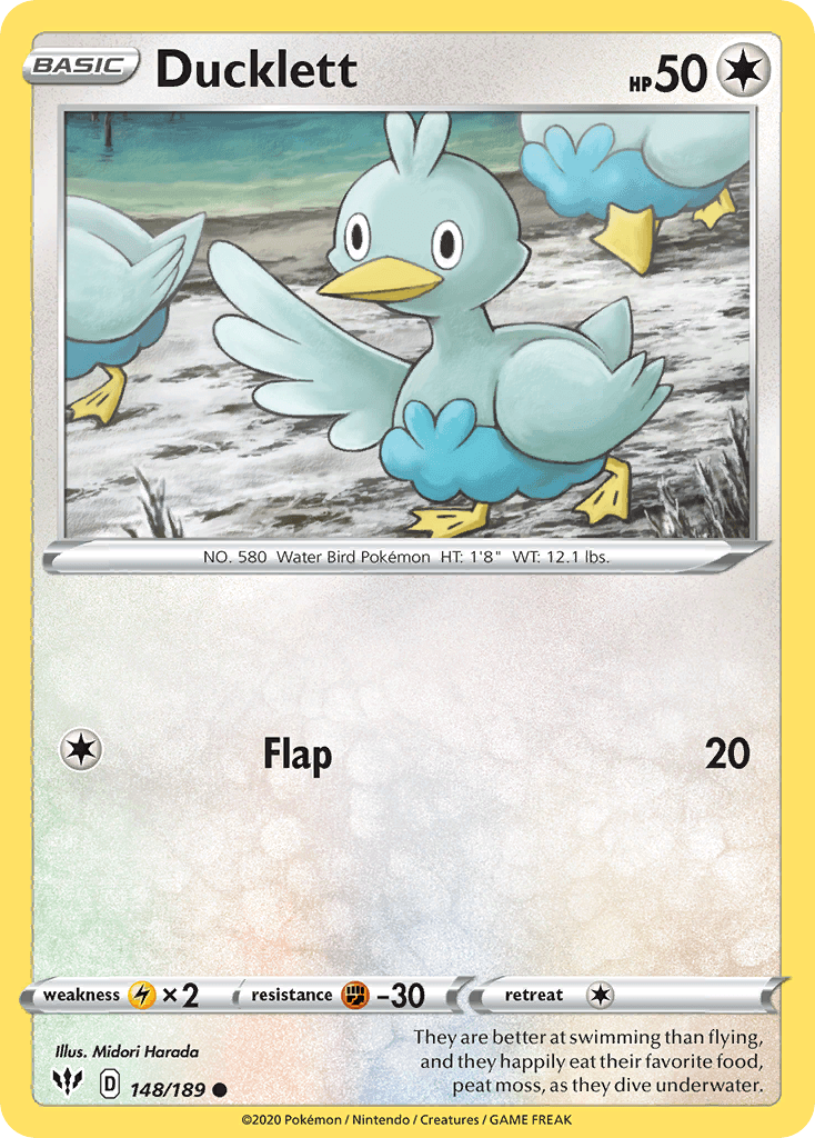 Ducklett, kortbilde fra pokemontcg.io