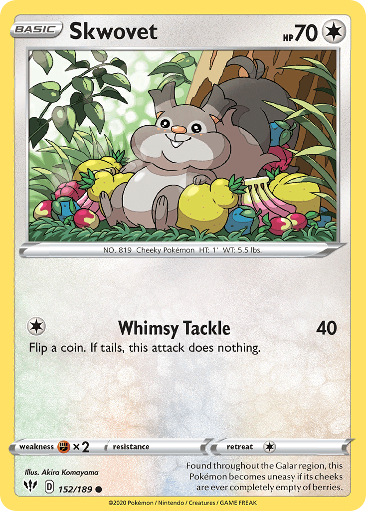 Skwovet, kortbilde fra pokemontcg.io