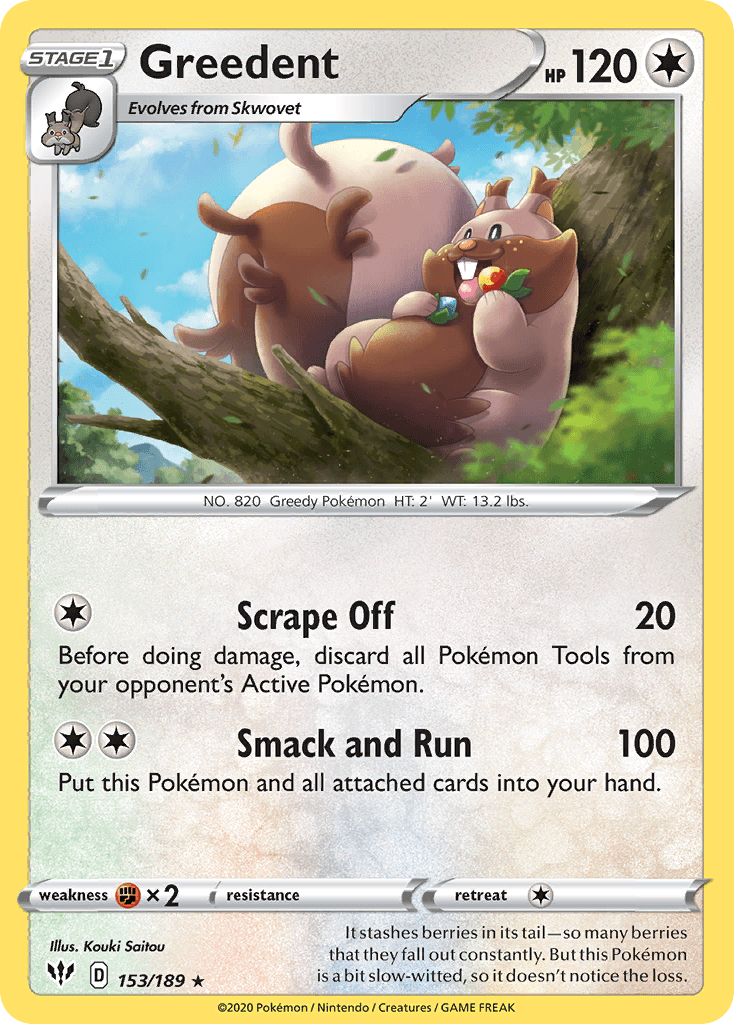 Greedent, kortbilde fra pokemontcg.io
