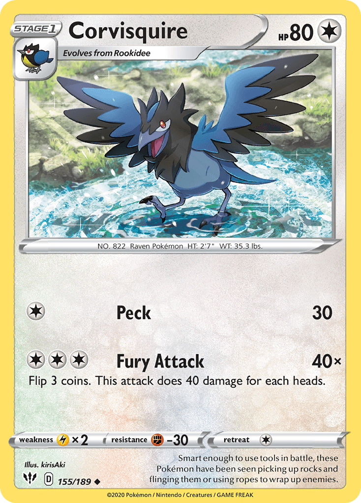 Corvisquire, kortbilde fra pokemontcg.io