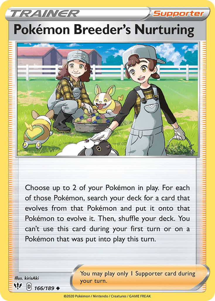 Pokémon Breeder's Nurturing, kortbilde fra pokemontcg.io