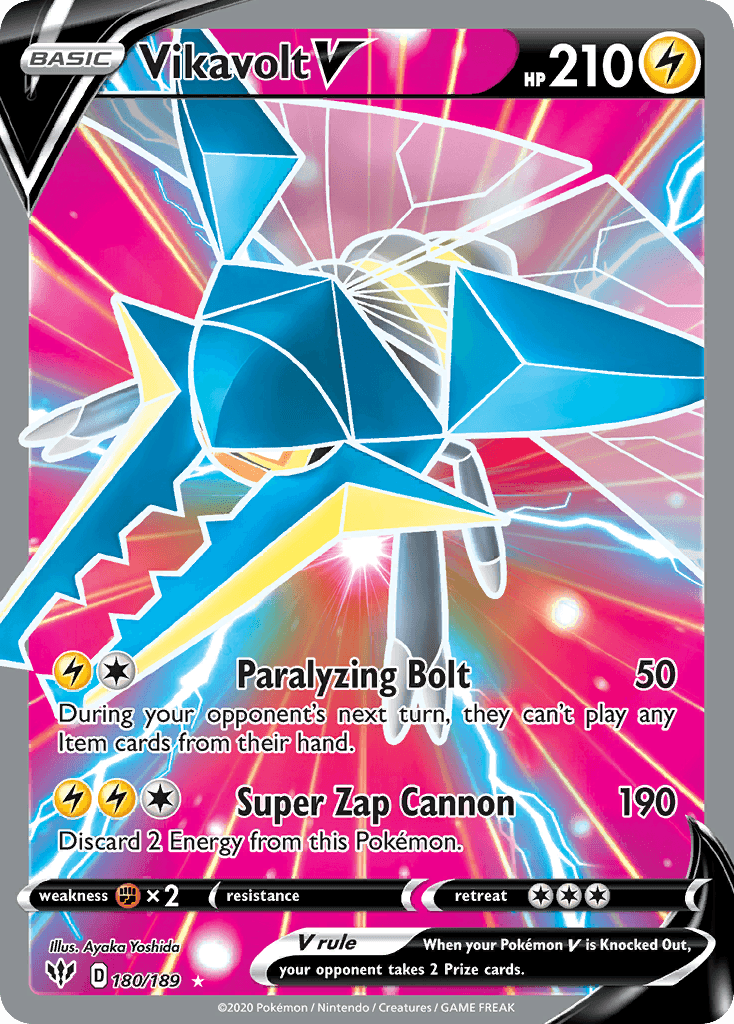 Vikavolt V, kortbilde fra pokemontcg.io
