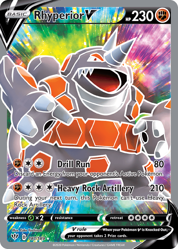 Rhyperior V, kortbilde fra pokemontcg.io