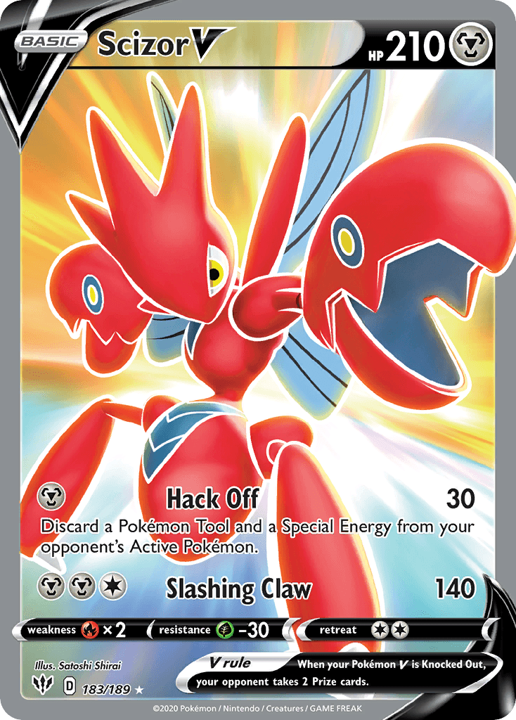Scizor V, kortbilde fra pokemontcg.io