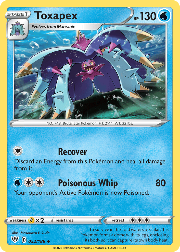 Toxapex, kortbilde fra pokemontcg.io