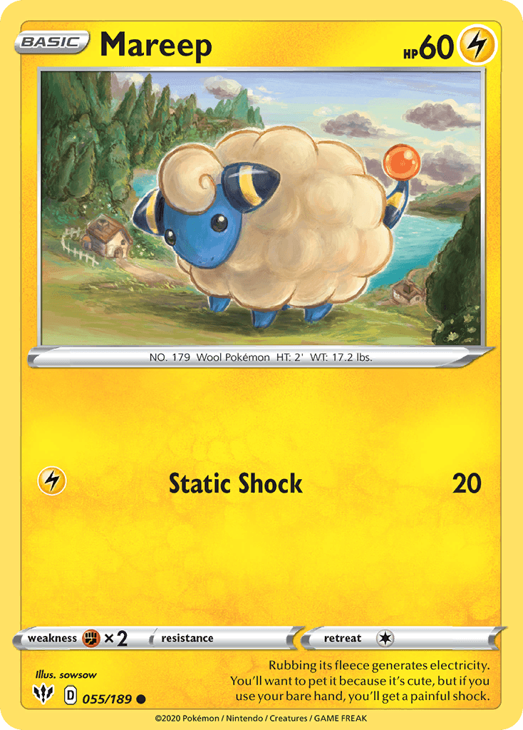 Mareep, kortbilde fra pokemontcg.io