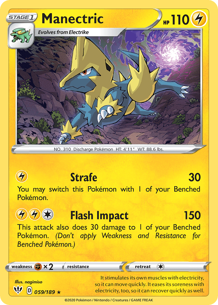 Manectric, kortbilde fra pokemontcg.io
