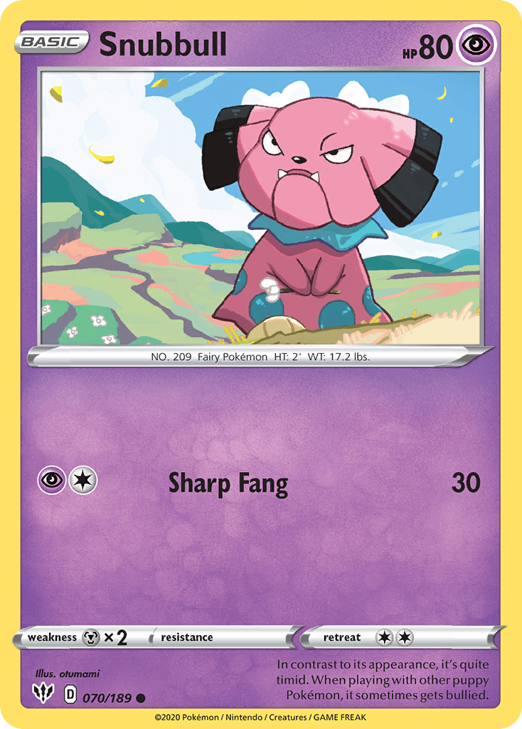 Snubbull, kortbilde fra pokemontcg.io