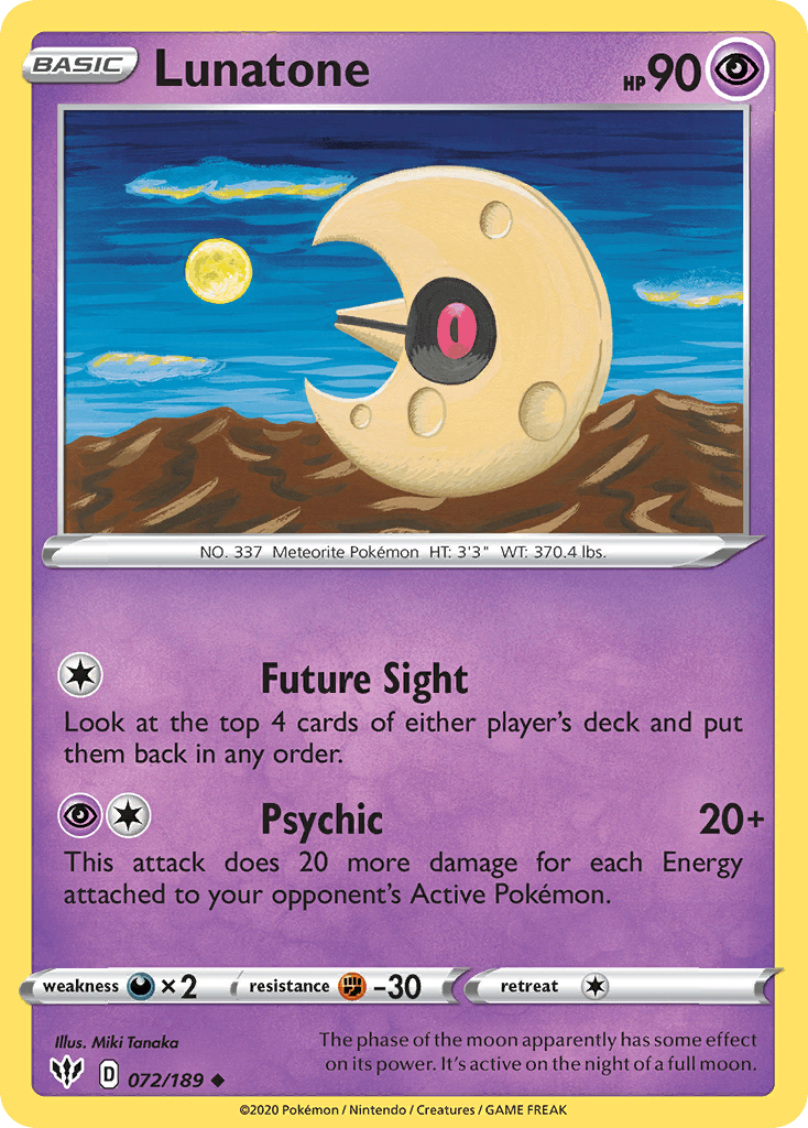 Lunatone, kortbilde fra pokemontcg.io