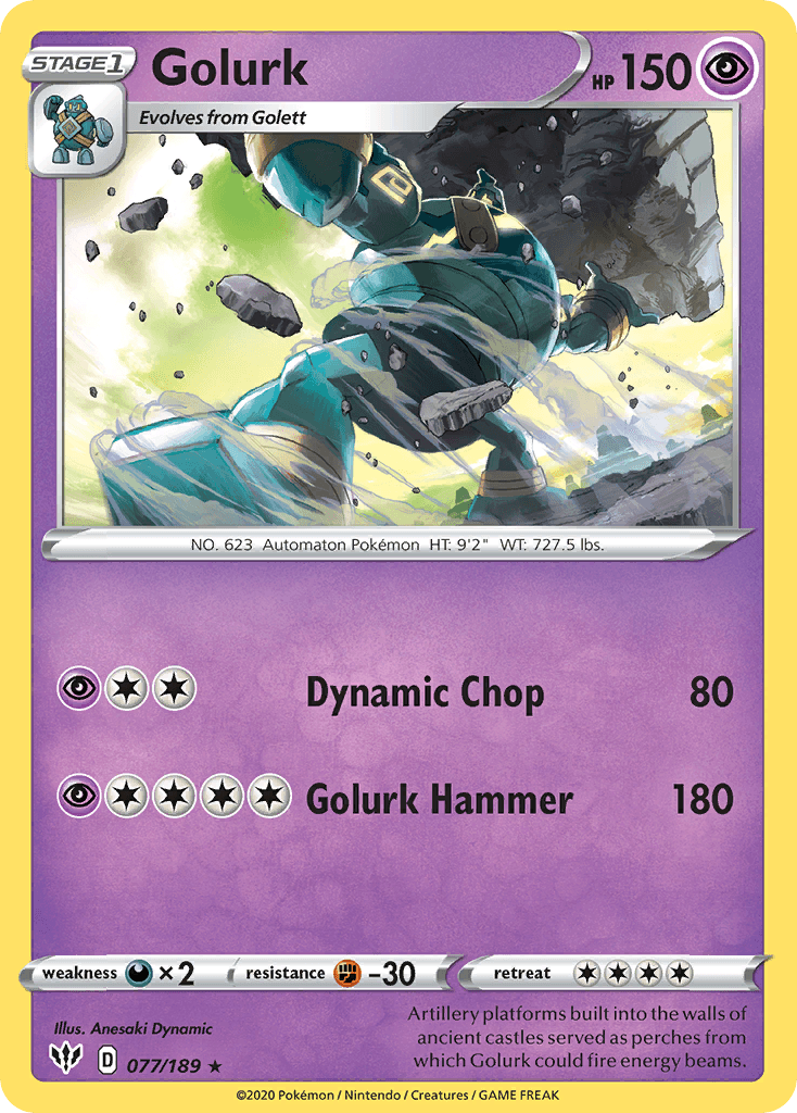 Golurk, kortbilde fra pokemontcg.io