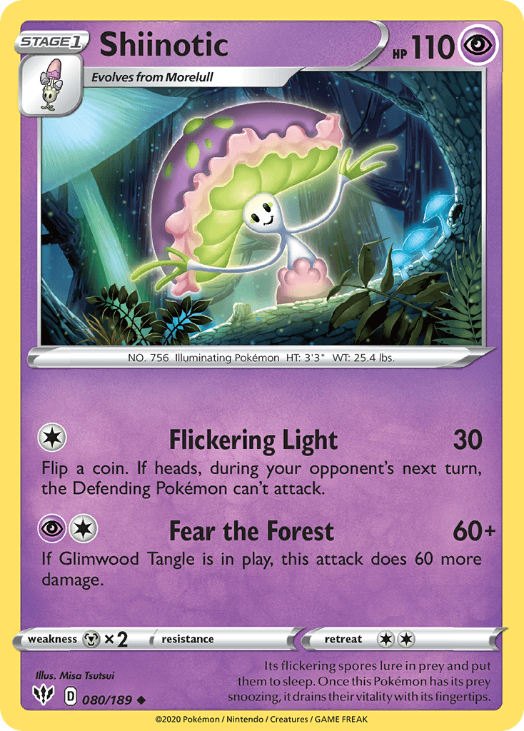 Shiinotic, kortbilde fra pokemontcg.io