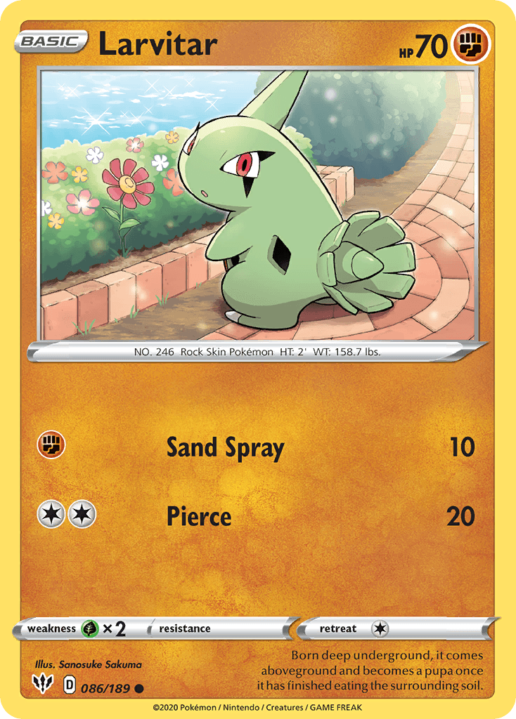 Larvitar, kortbilde fra pokemontcg.io