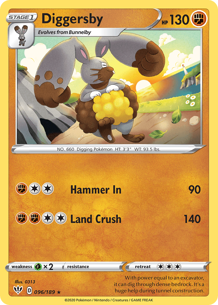 Diggersby, kortbilde fra pokemontcg.io