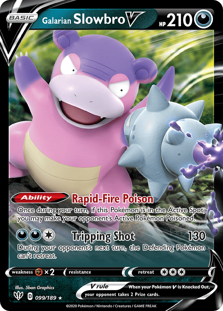 Galarian Slowbro V, kortbilde fra pokemontcg.io