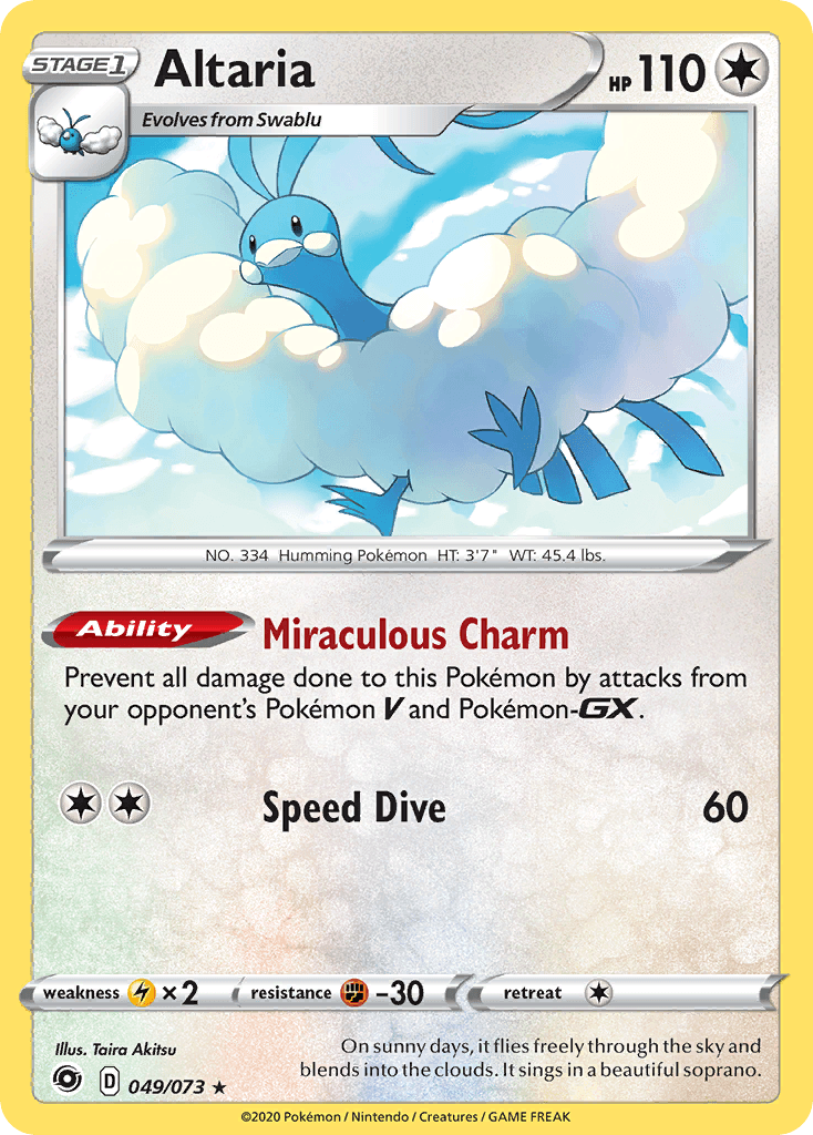 Altaria, kortbilde fra pokemontcg.io