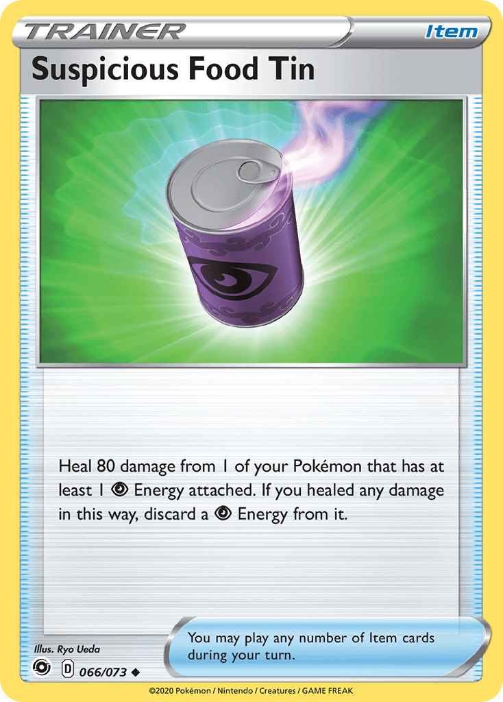 Suspicious Food Tin, kortbilde fra pokemontcg.io