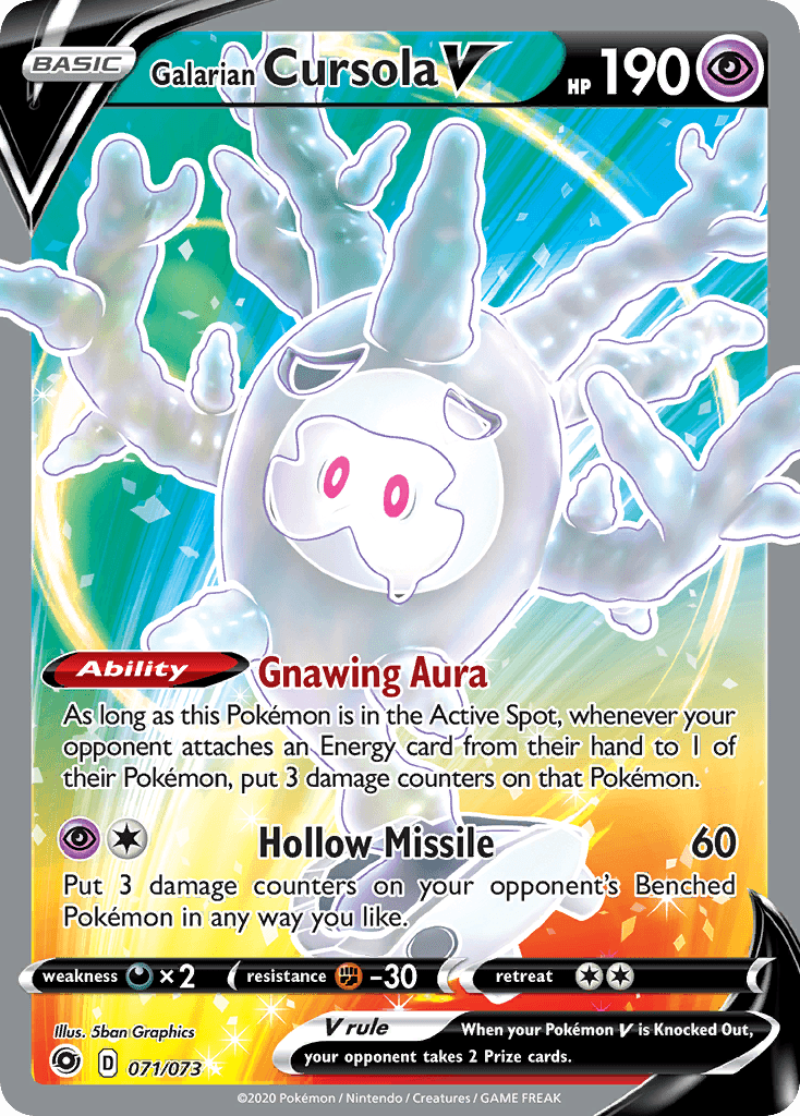 Galarian Cursola V, kortbilde fra pokemontcg.io