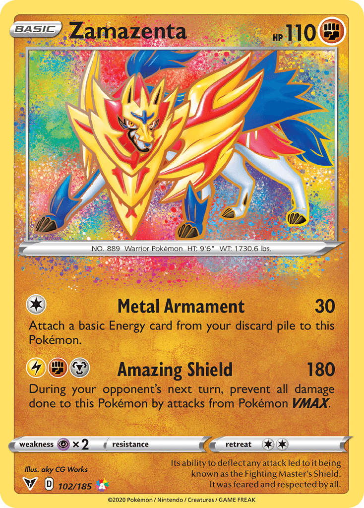 Zamazenta, kortbilde fra pokemontcg.io