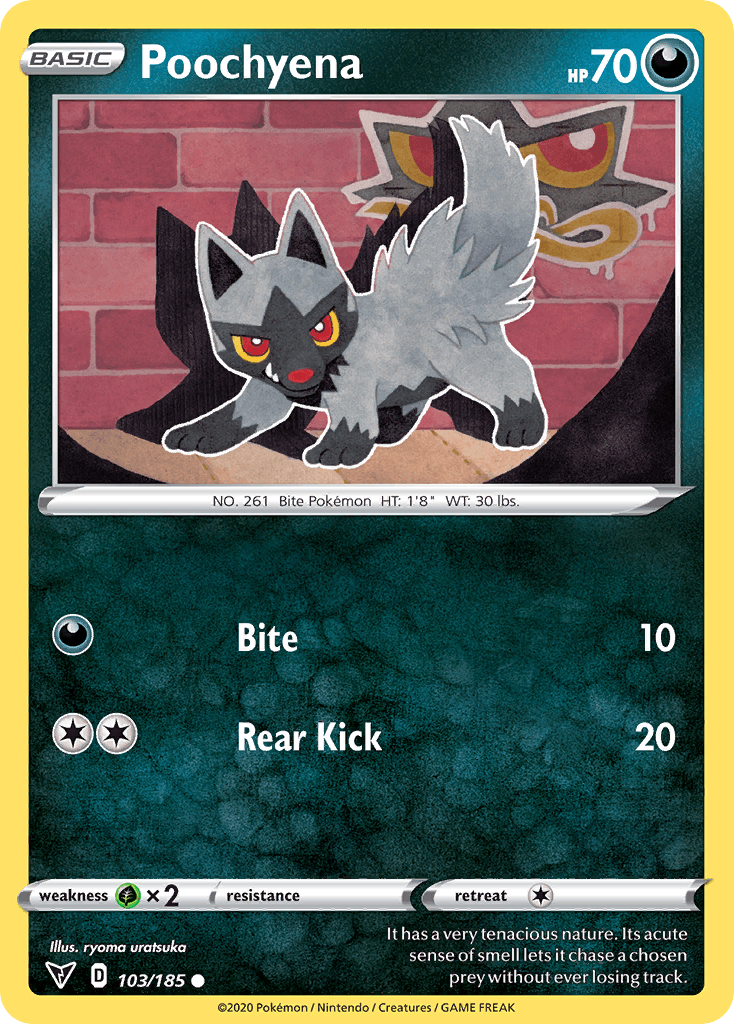Poochyena, kortbilde fra pokemontcg.io