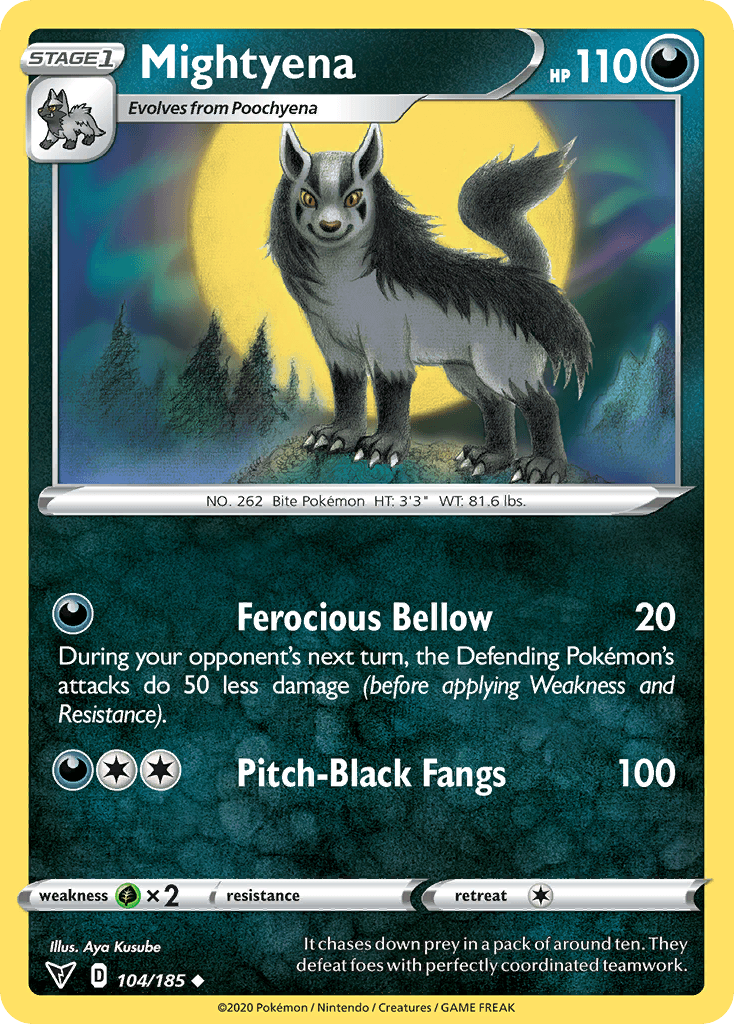 Mightyena, kortbilde fra pokemontcg.io