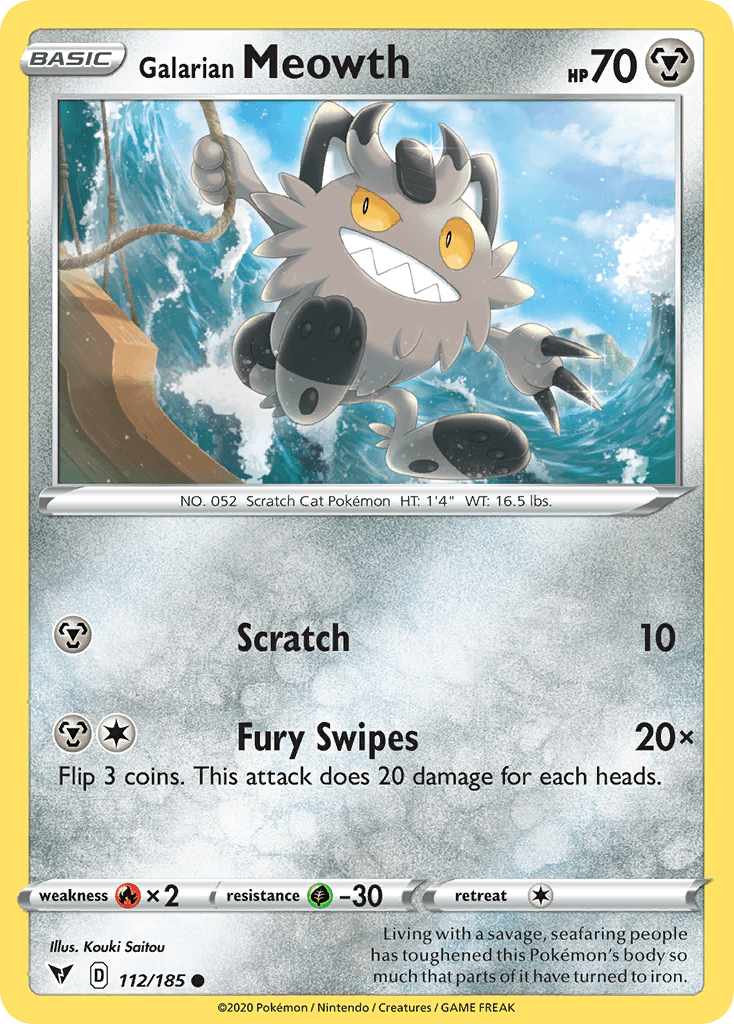 Galarian Meowth, kortbilde fra pokemontcg.io