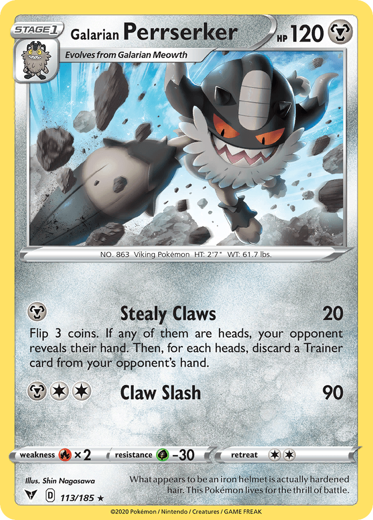Galarian Perrserker, kortbilde fra pokemontcg.io