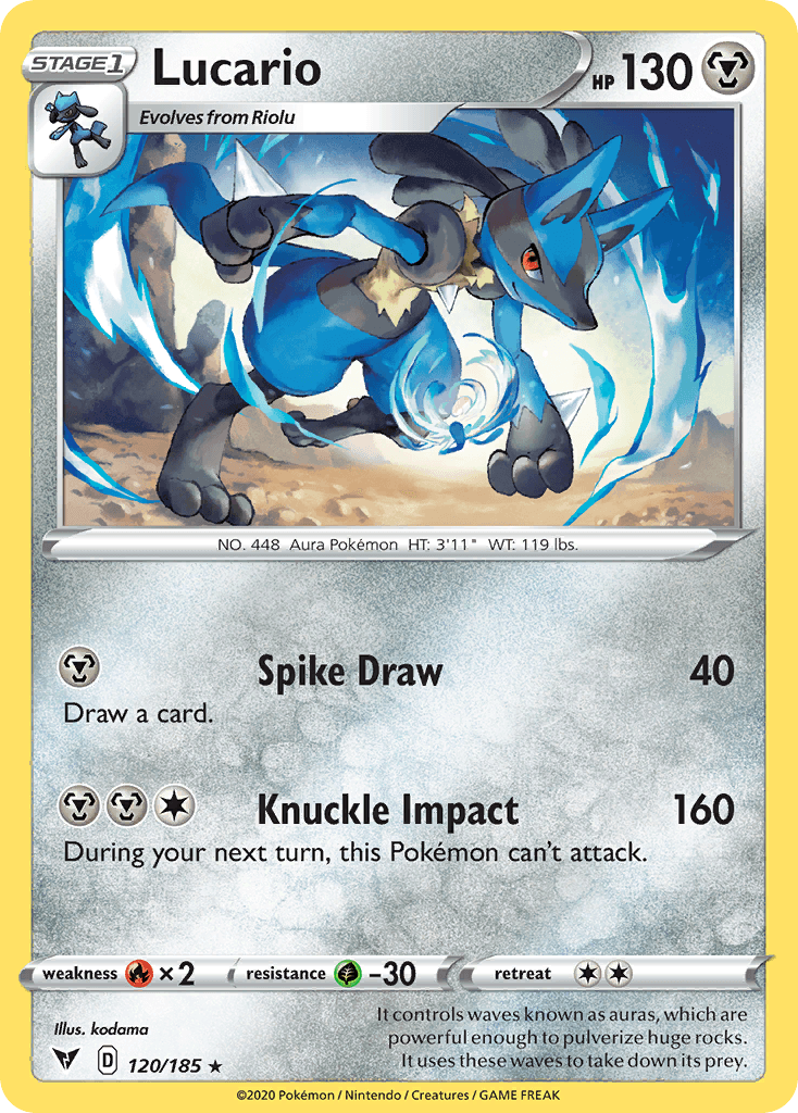 Lucario, kortbilde fra pokemontcg.io