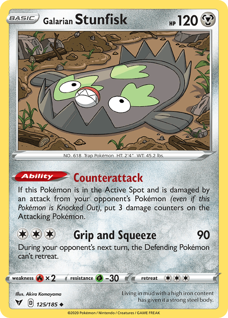 Galarian Stunfisk, kortbilde fra pokemontcg.io