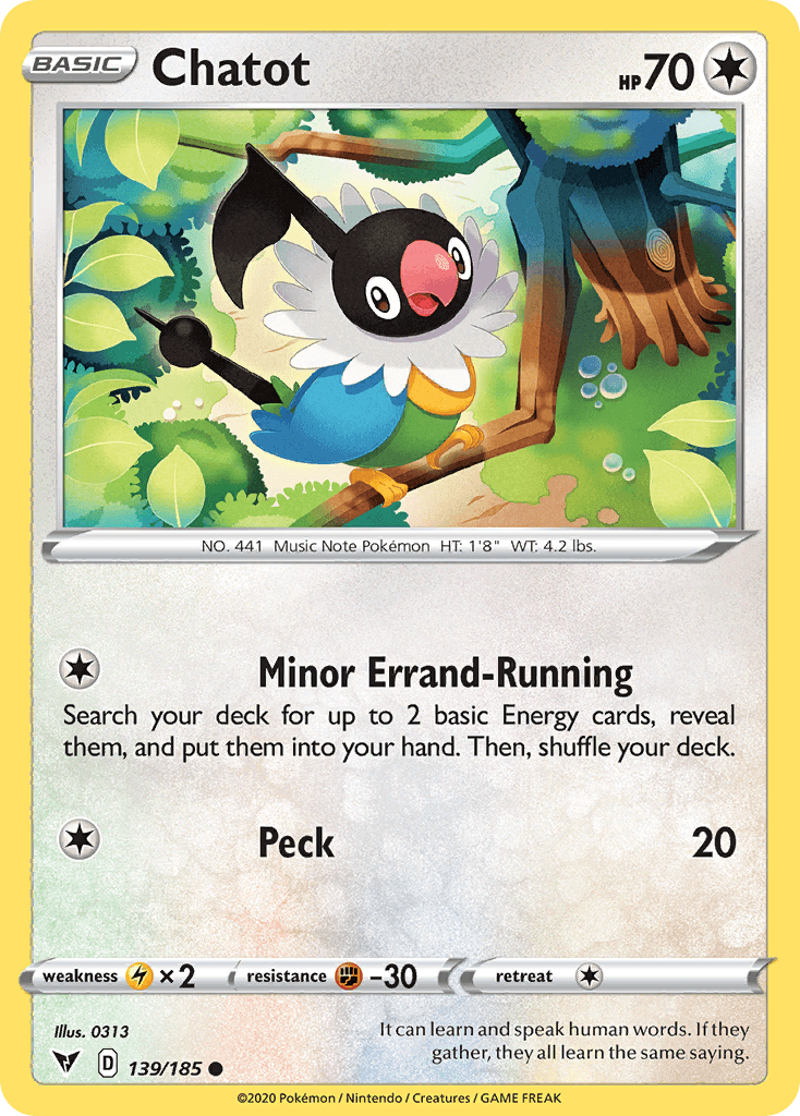 Chatot, kortbilde fra pokemontcg.io