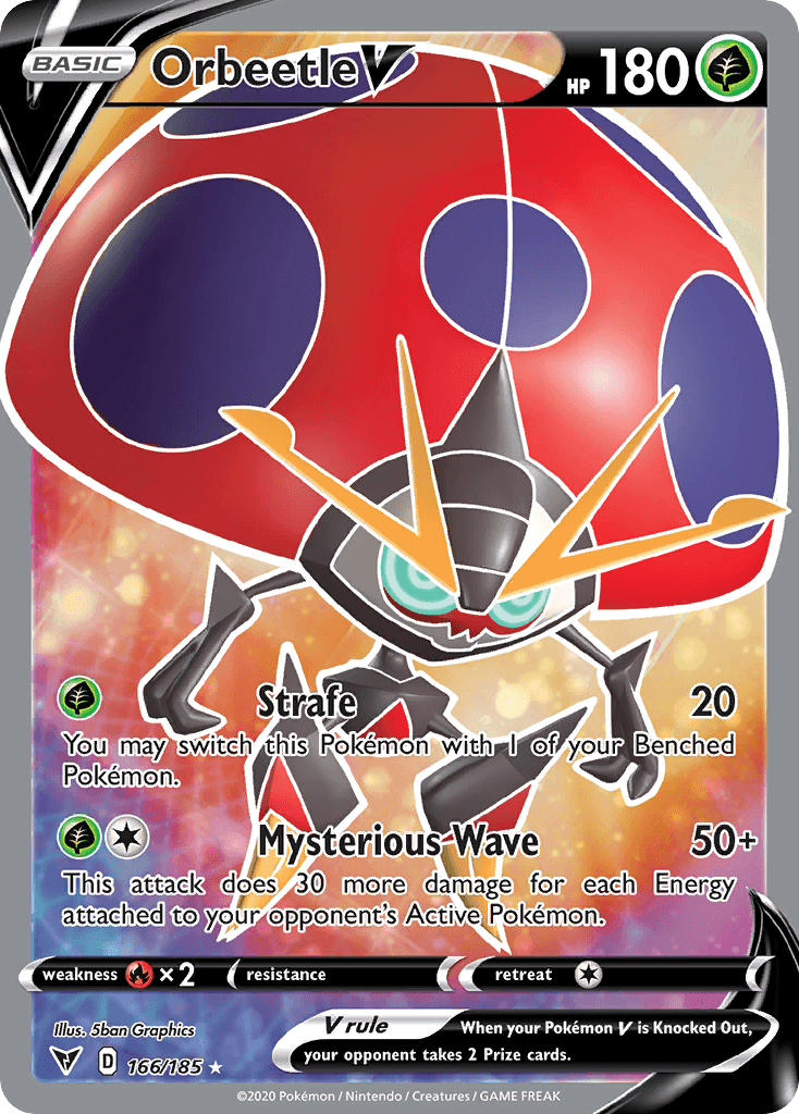Orbeetle V, kortbilde fra pokemontcg.io