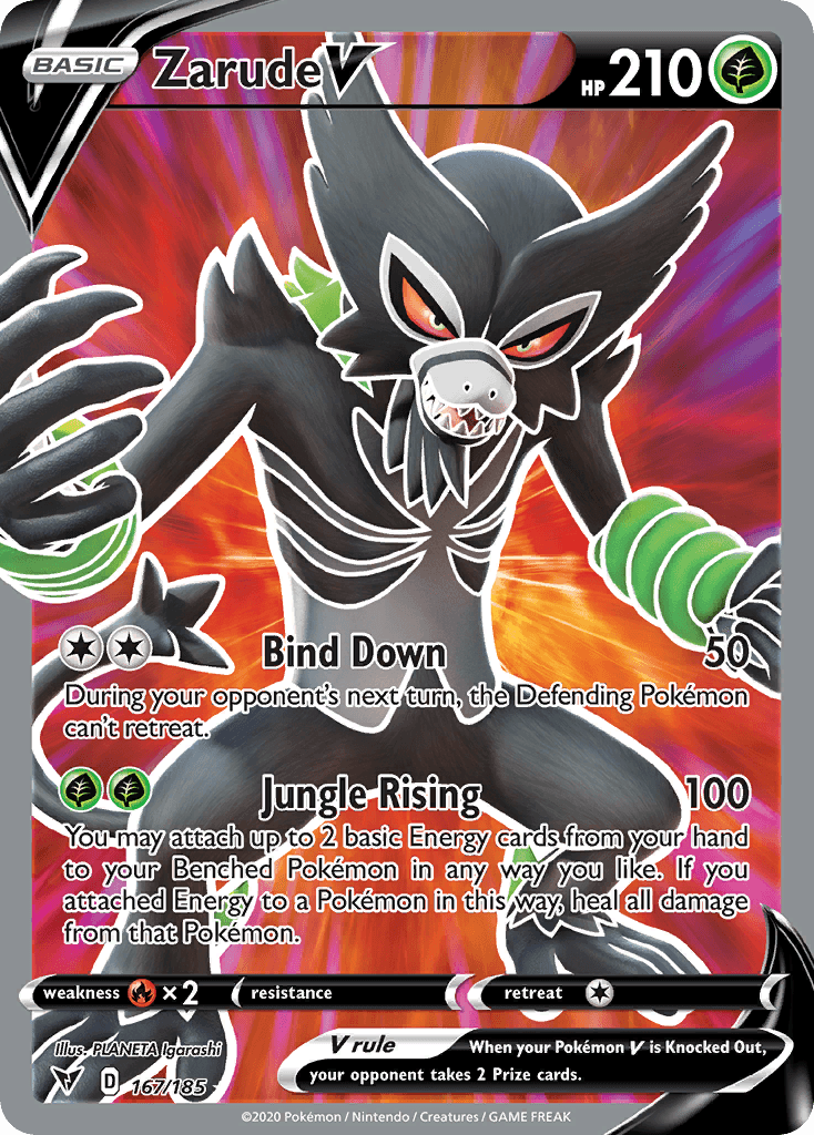 Zarude V, kortbilde fra pokemontcg.io