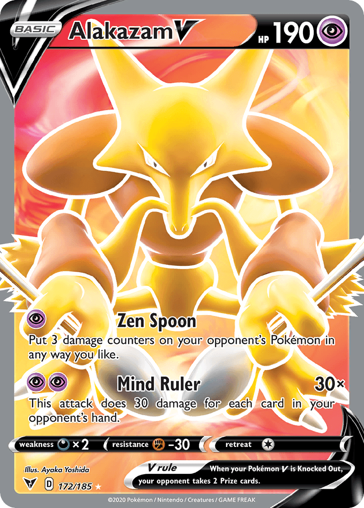 Alakazam V, kortbilde fra pokemontcg.io