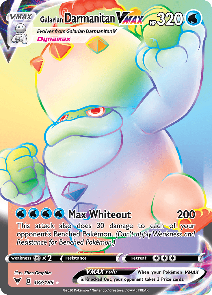 Galarian Darmanitan VMAX, kortbilde fra pokemontcg.io
