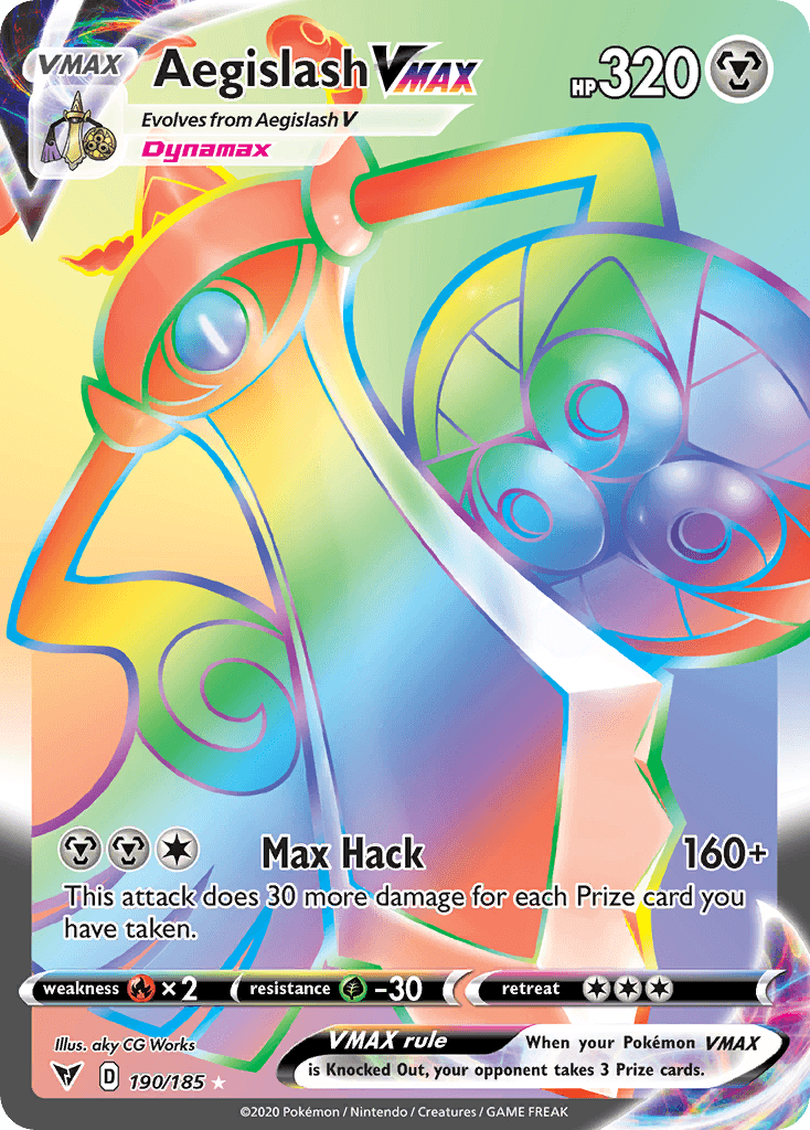 Aegislash VMAX, kortbilde fra pokemontcg.io