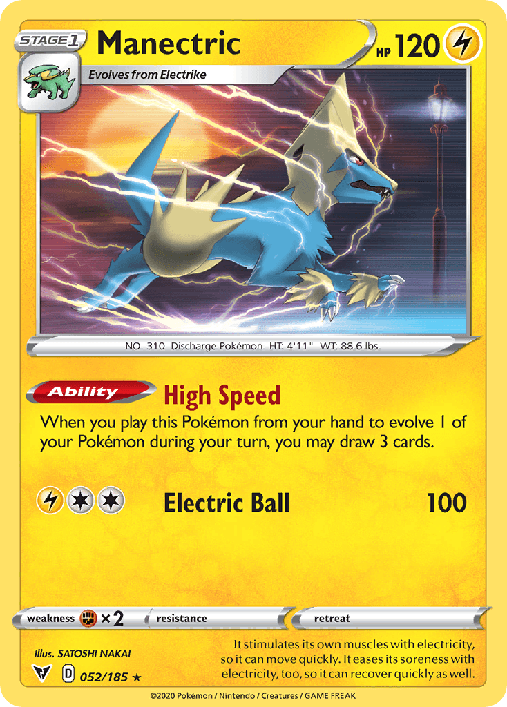 Manectric, kortbilde fra pokemontcg.io