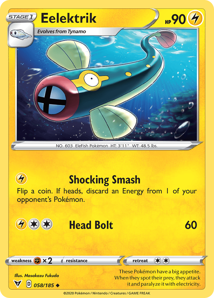 Eelektrik, kortbilde fra pokemontcg.io