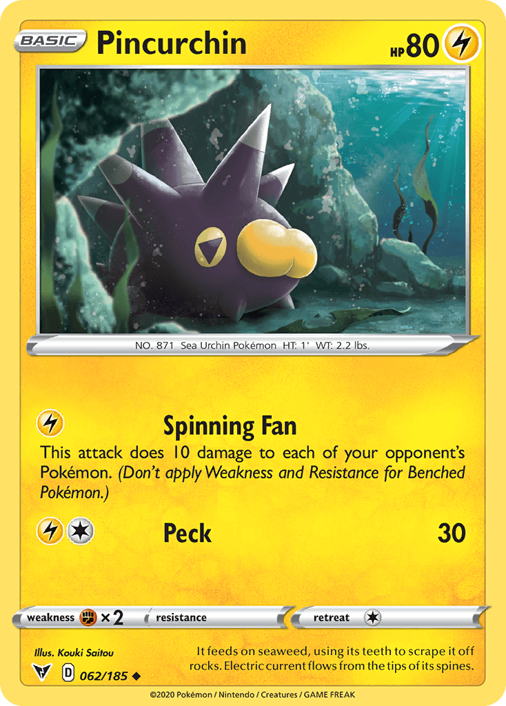 Pincurchin, kortbilde fra pokemontcg.io