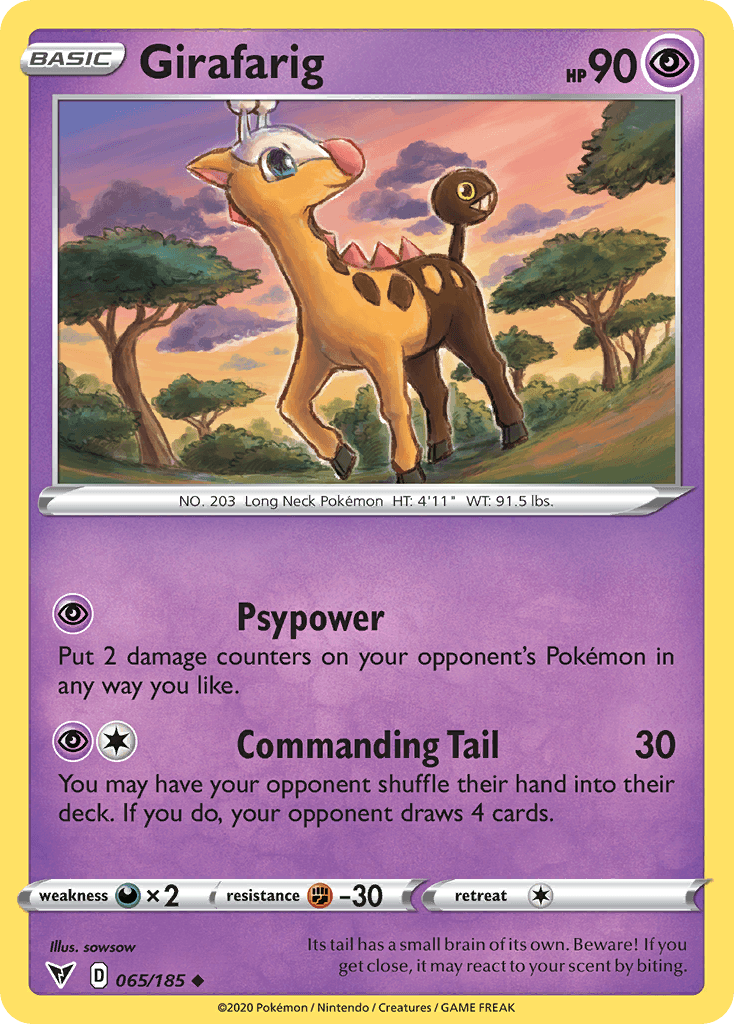 Girafarig, kortbilde fra pokemontcg.io