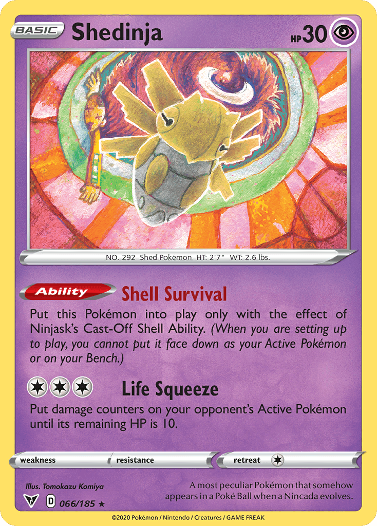 Shedinja, kortbilde fra pokemontcg.io