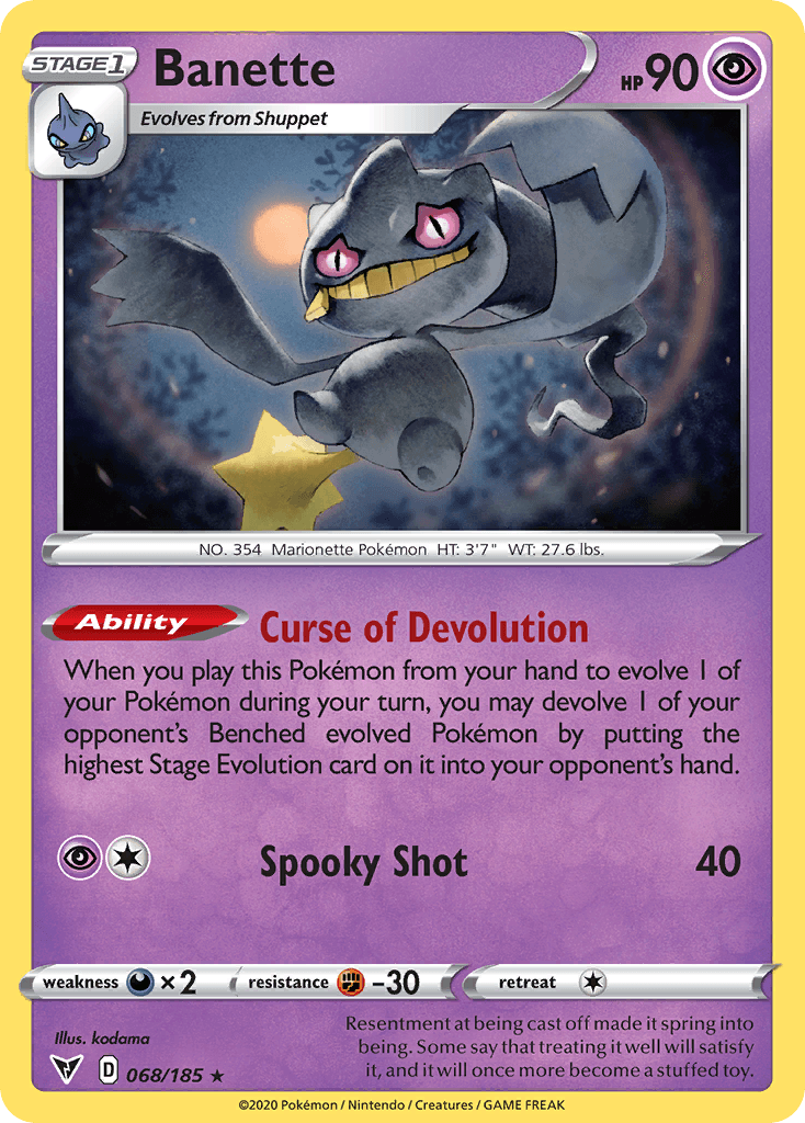 Banette, kortbilde fra pokemontcg.io